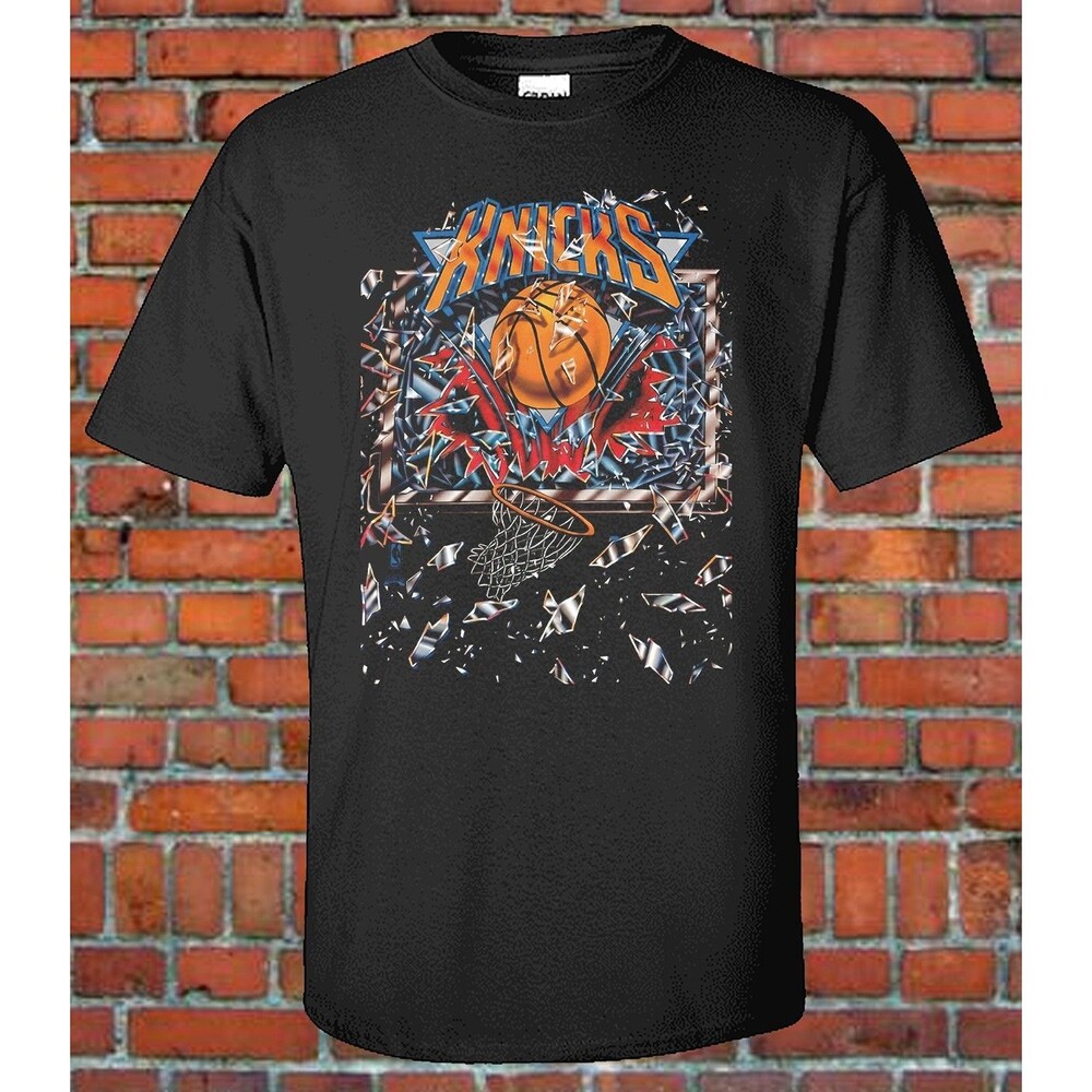Recreated NY Basketball Knick Shattered Backboard - Bootleg Tee - Graphic Tee